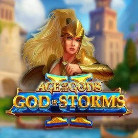 Age Of The Gods: God Of Storms 2 online game logo by Playtech on lovescasinoo.co.uk