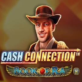 Cash Connection Book Of Ra by Novomatic, showcased at lovescasinoo.co.uk – game logo