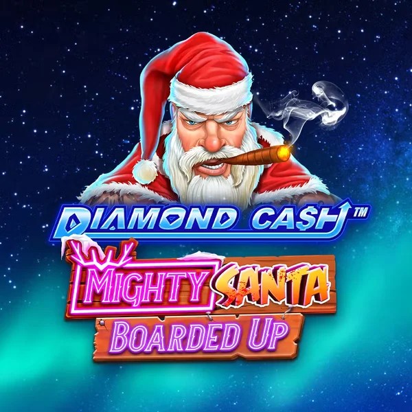 Diamond Cash Mighty Santa Boarded Up logo by Greentube Love Casino