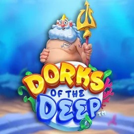 Dorks of the Deep slot logo by Hacksaw Gaming at Love CasinoDorks of the Deep