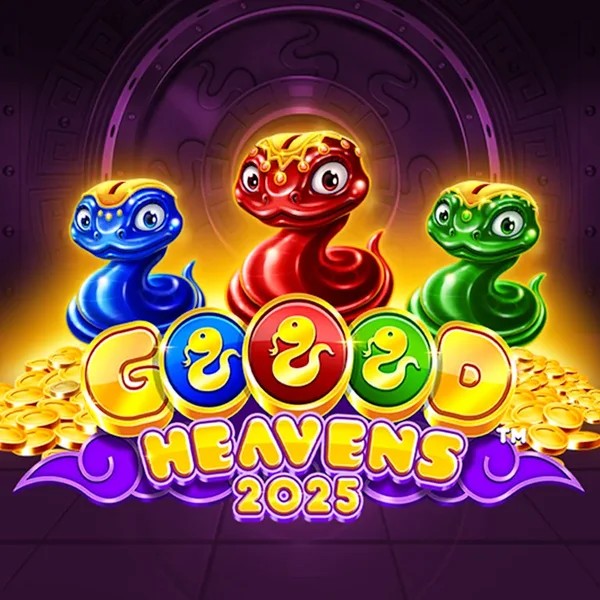 Goood Heavens slot logo by Rarestone Gaming at Love CasinoGoood Heavens